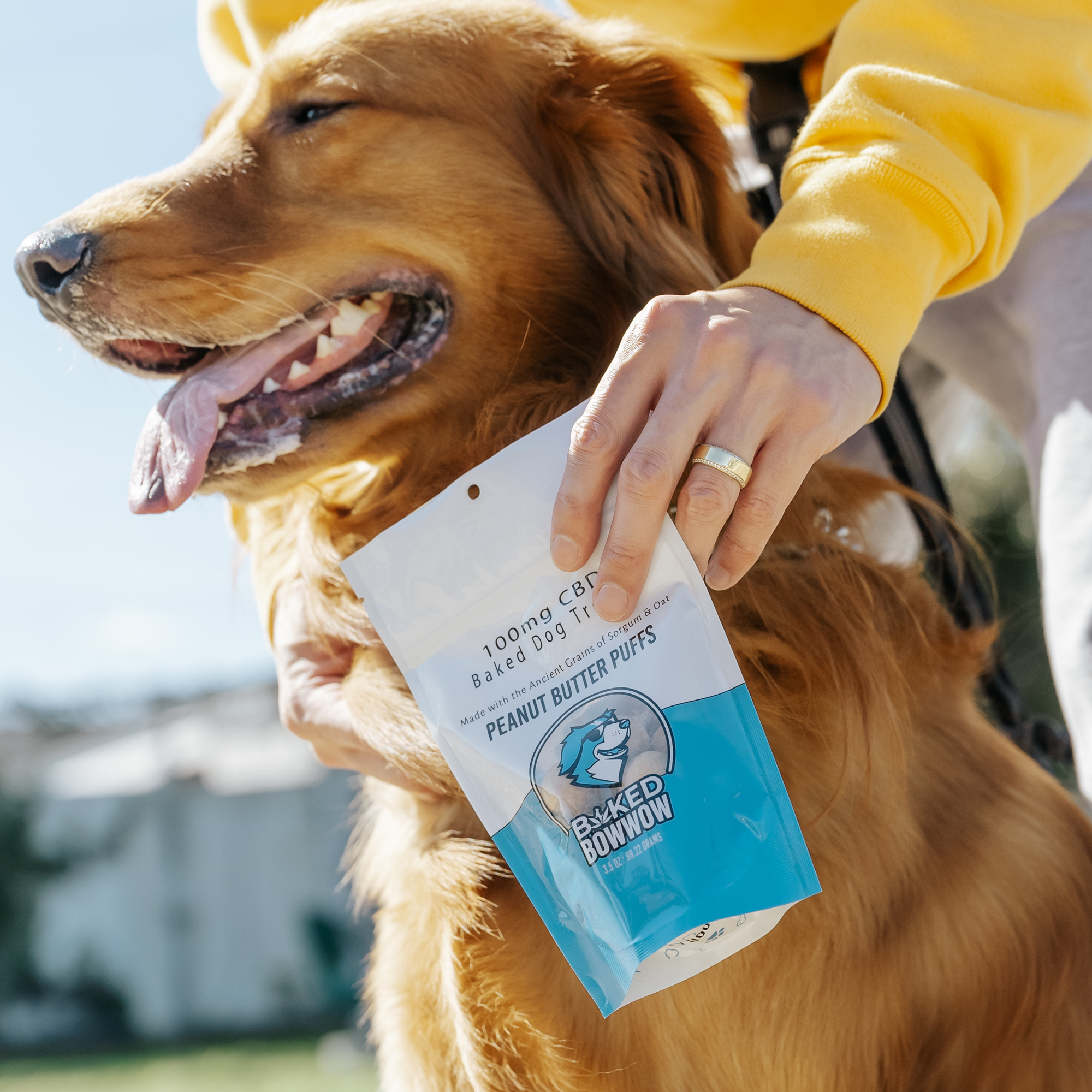 Eighty Six Baked BowWow – Peanut Butter Puffs 100MG – CBD Dog Treats Best Price