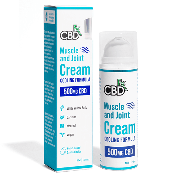 CBD Cream - Muscle & Joint Cooling Cream - 500mg-3000mg - by CBDfx Best Price