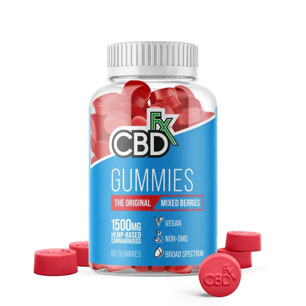 CBDFX CBD GUMMIES 1500MG Mixed Berries Best Price