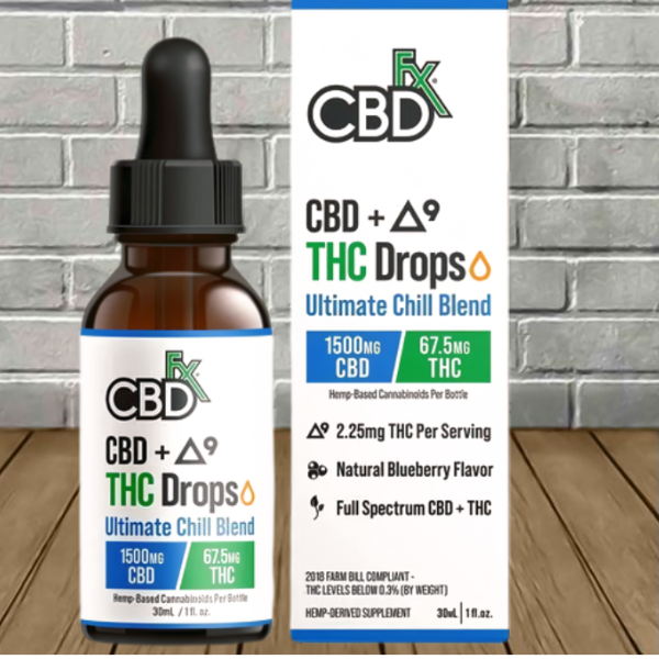 CBDfx Ultimate Chill Blend CBD + D9 Drops Best Price