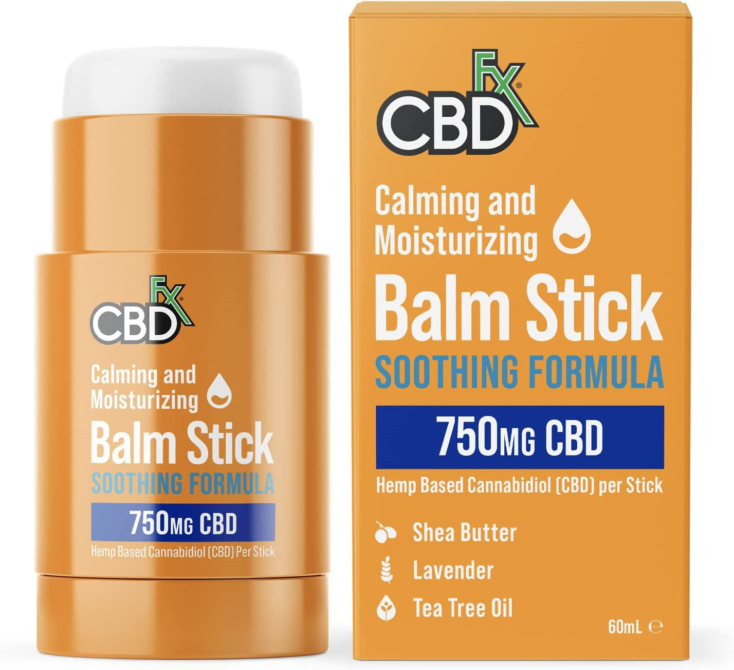 CBDfx 750mg CBD High Strength Calming & Moisturising Balm Stick Soothing Formula 60ml Best Price