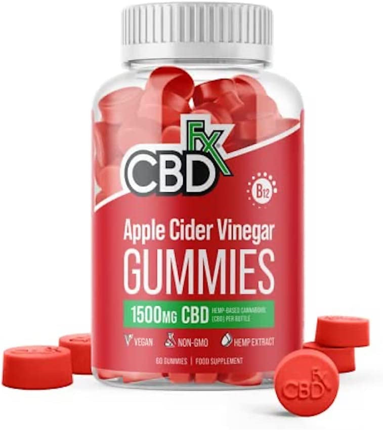 CBDfx CBD Gummies - Broad Spectrum Apple Cider Vinegar Gummies 25MG 1500MG Best Price