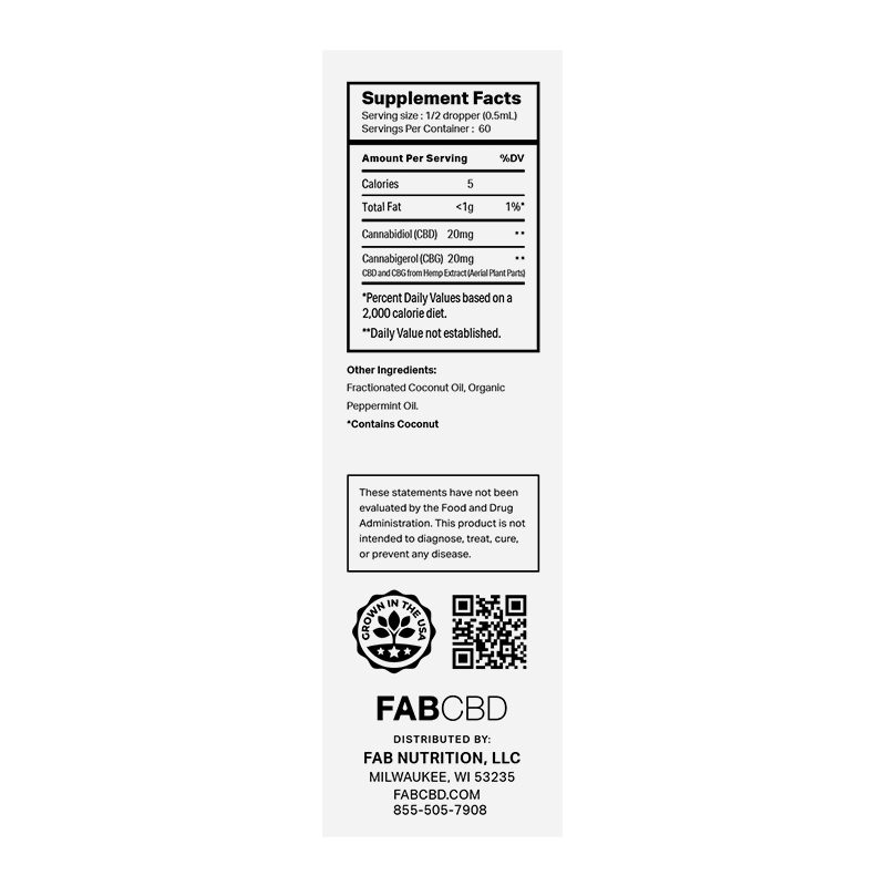 FAB CBG Oil Natural Flavor Best Price