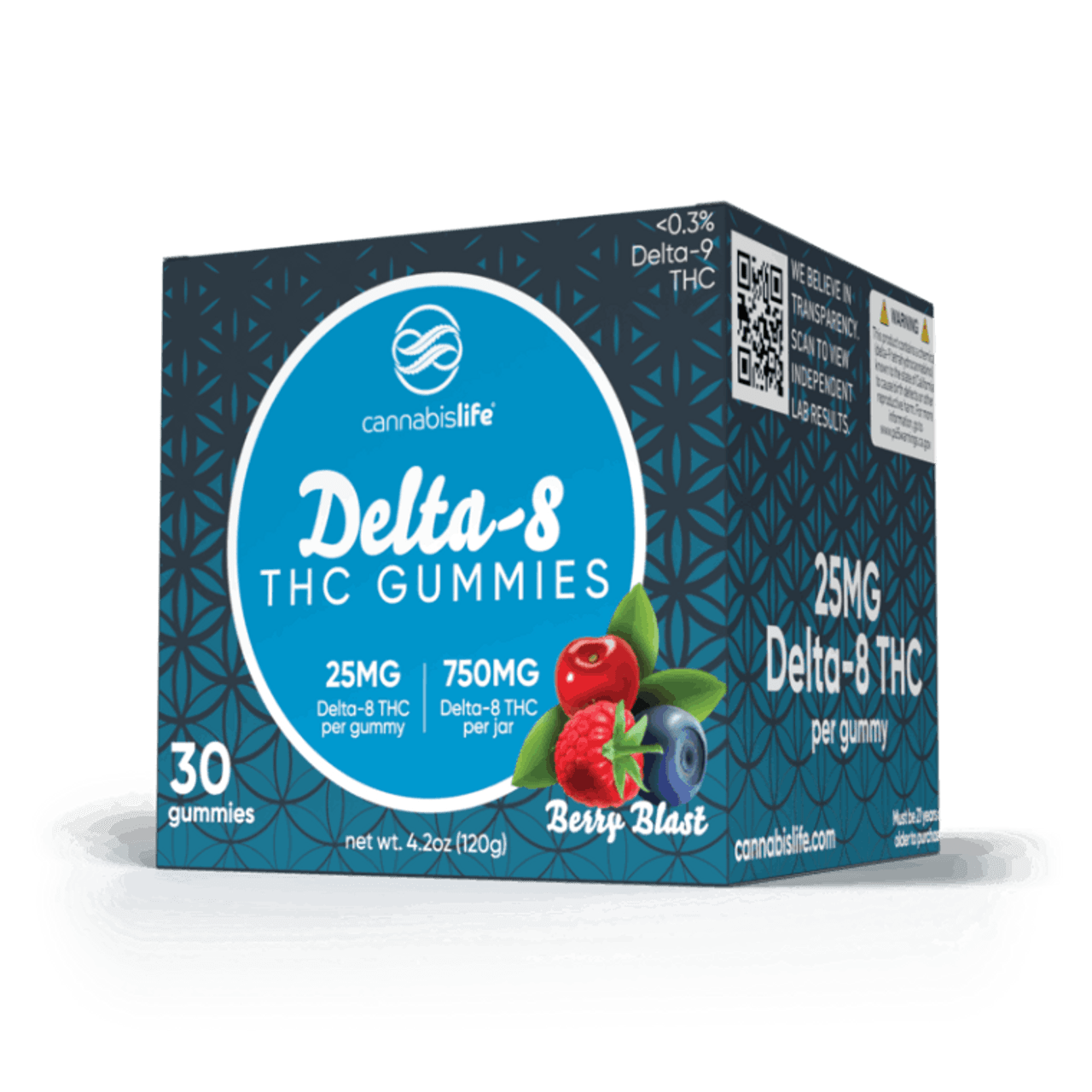 Cannabis Life BERRY BLAST DELTA-8 GUMMIES - (30CT) 750MG Best Price