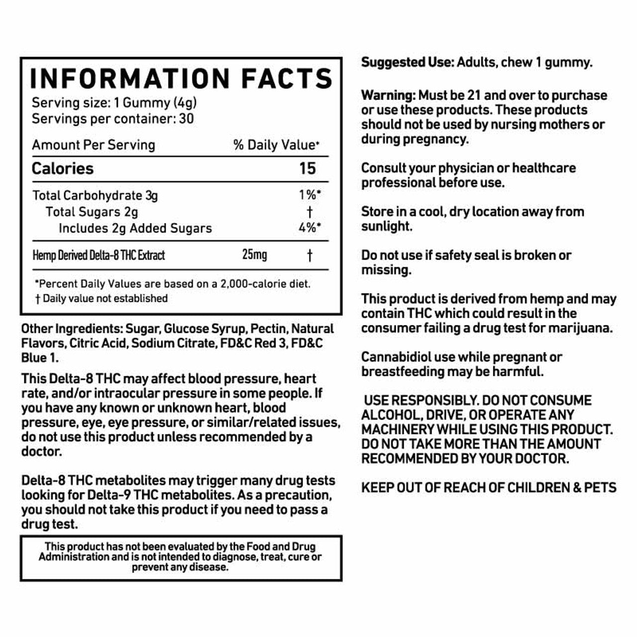 Cannabis Life BERRY BLAST DELTA-8 GUMMIES - (30CT) 750MG Best Price