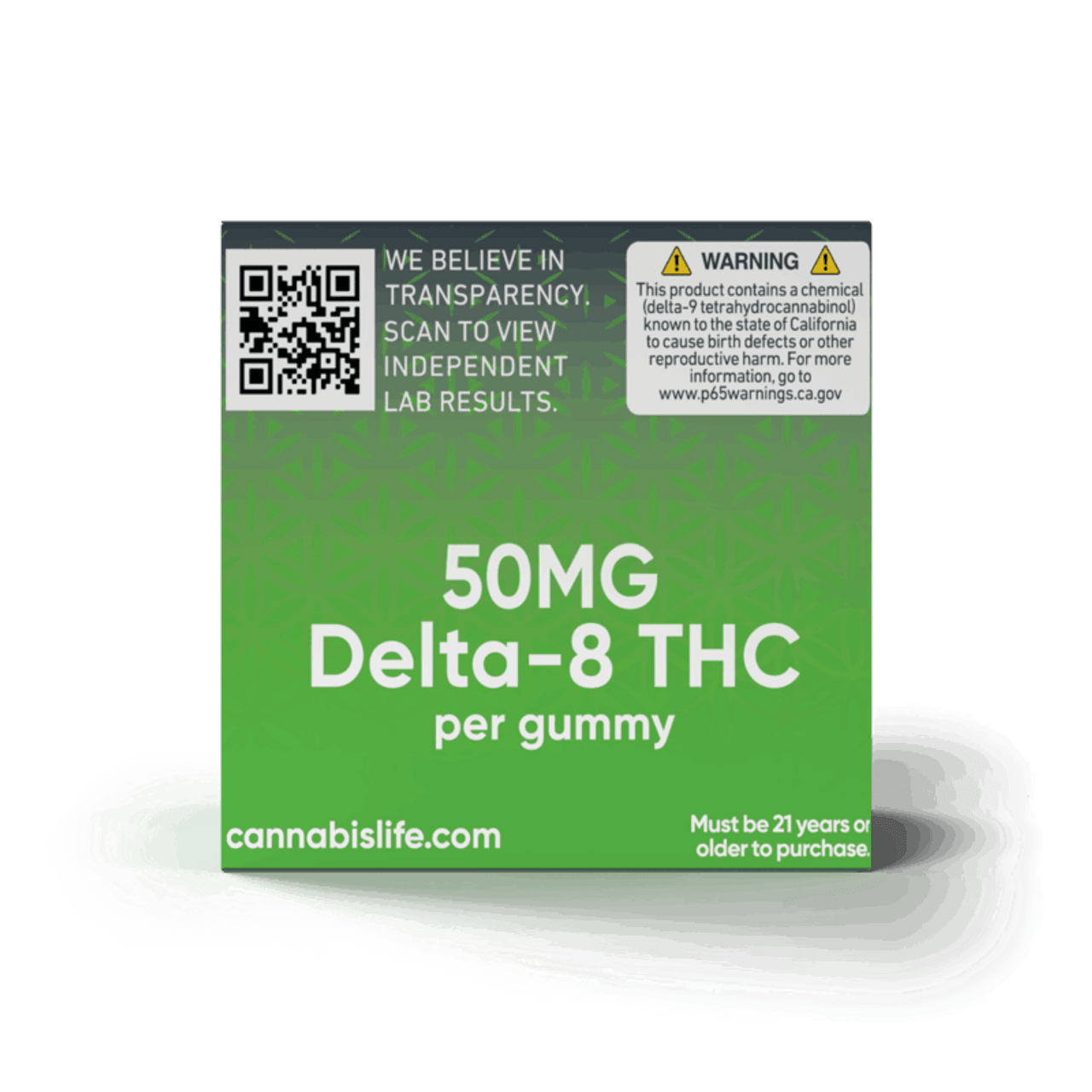 Cannabis Life GREEN APPLE DELTA-8 GUMMIES – (30CT) 1500MG Best Price