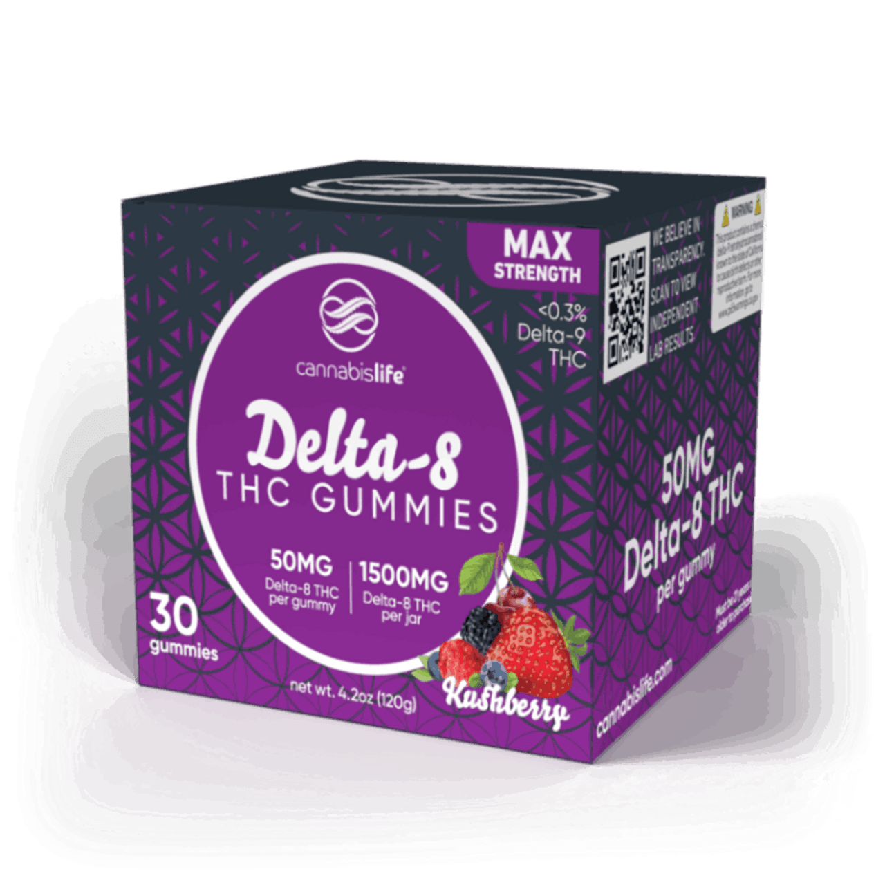 Cannabis Life KUSHBERRY DELTA-8 GUMMIES – (30CT) 1500MG Best Price