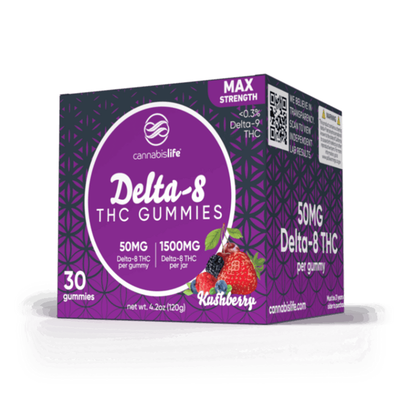 Cannabis Life KUSHBERRY DELTA-8 GUMMIES – (30CT) 1500MG Best Price