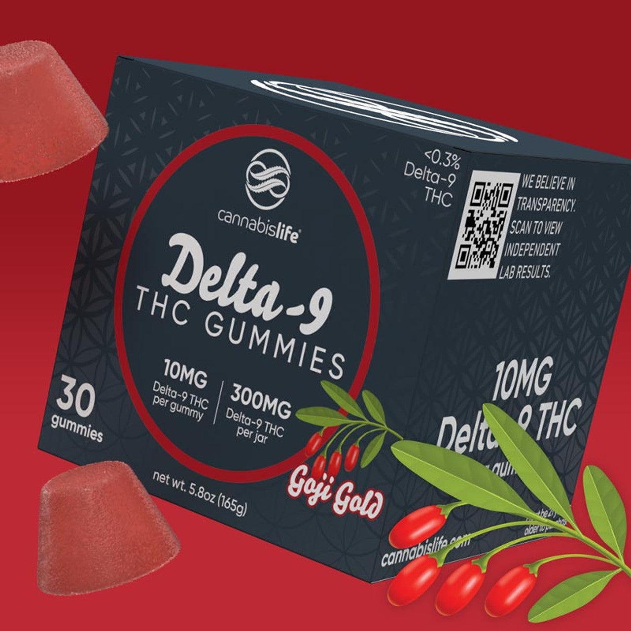 Cannabis Life GOJI GOLD DELTA-9 GUMMIES - (30CT) 300MG Best Price