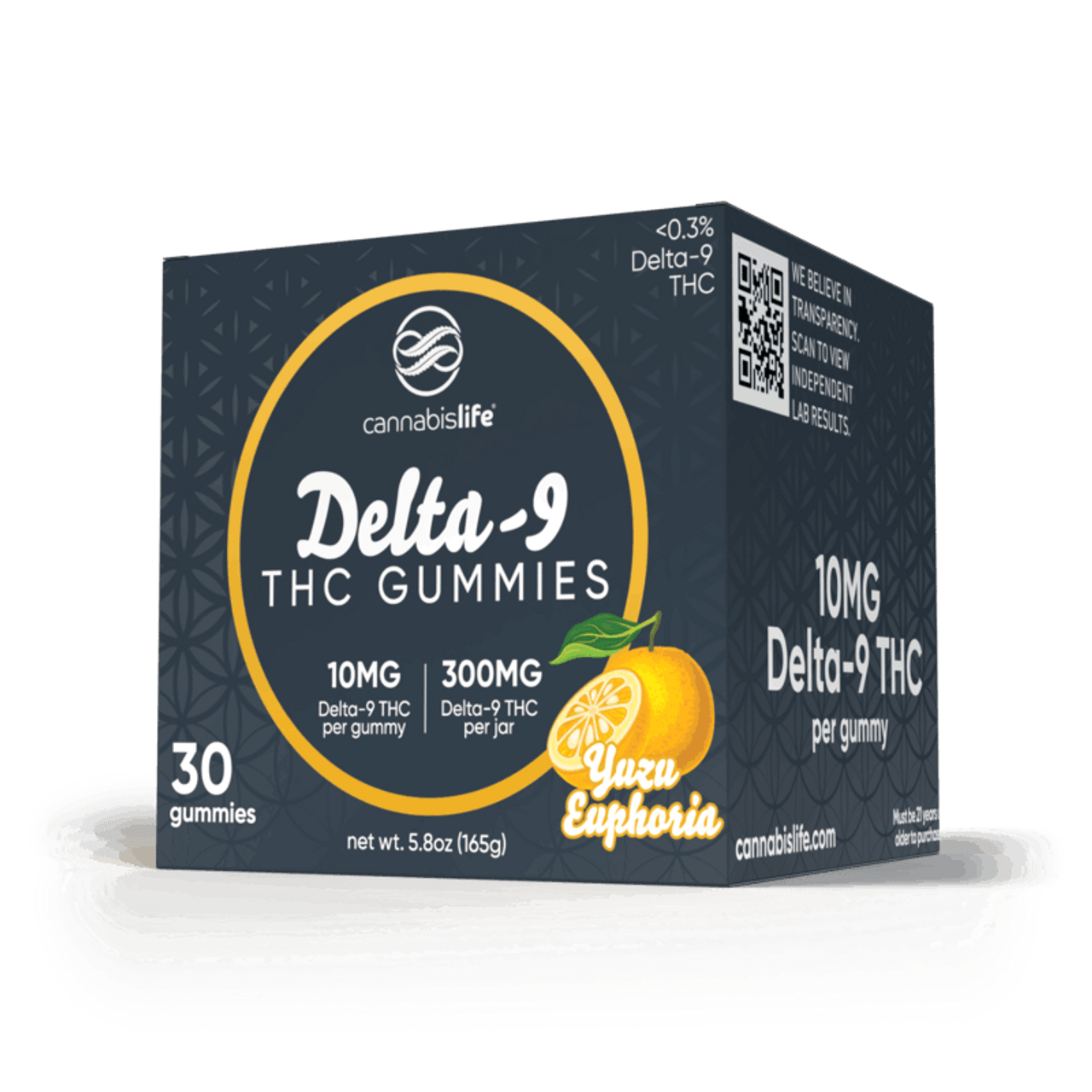 Cannabis Life YUZU EUPHORIA DELTA-9 GUMMIES - (30CT) 300MG Best Price