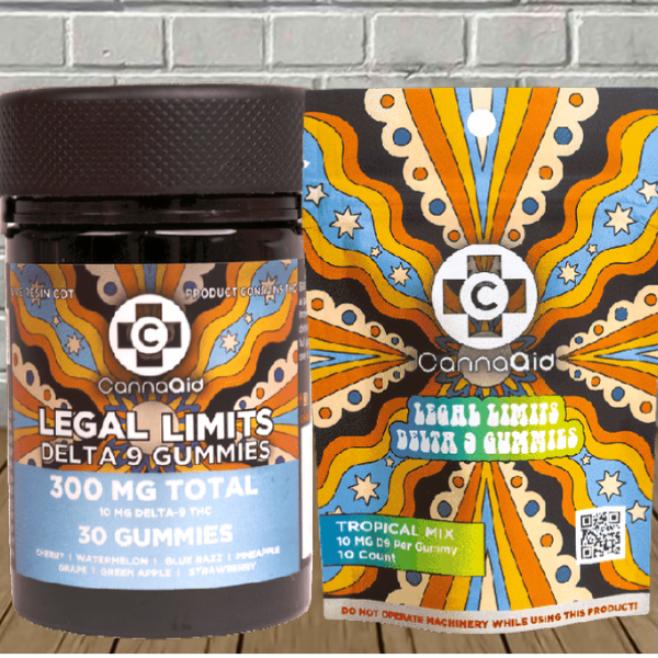 CannaAid Legal Limits Delta 9 THC Gummies 10mg Best Price