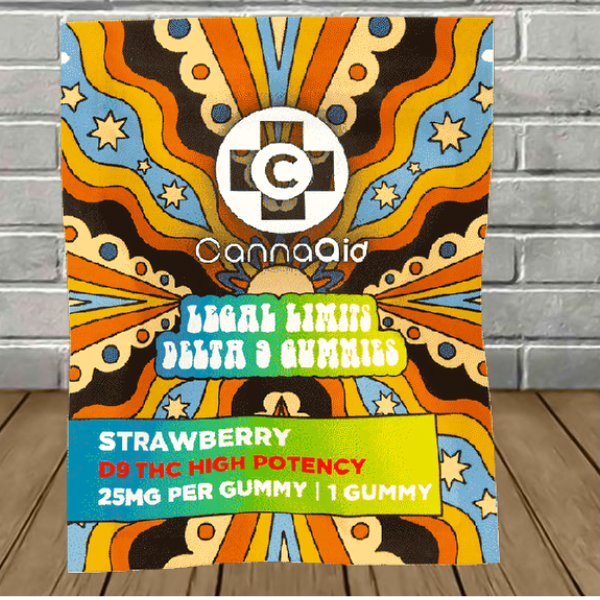 CannaAid Legal Limits Delta 9 THC Gummies 25mg Best Price
