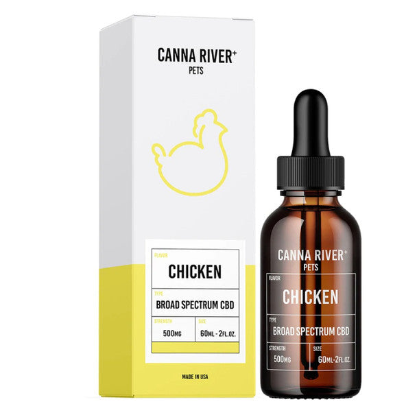 Canna River CBD Pet Tincture - Broad Spectrum Chicken Best Price