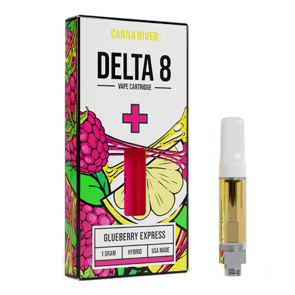 Canna River Delta 8 Vape - Cartridge - Glueberry Express - 1g Best Price