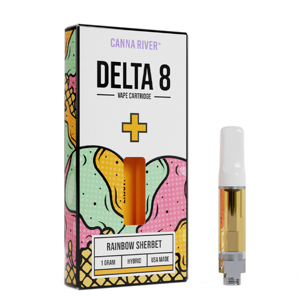 Canna River Delta 8 Vape - Cartridge - Rainbow Sherbet - 1g Best Price