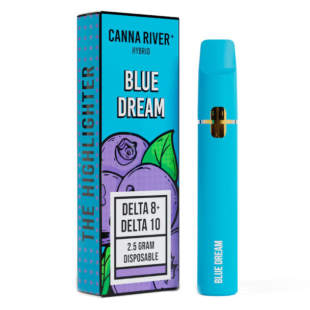 Canna River Delta 8 + Delta 10 Vape - Disposable Highlighter - Blue Dream Best Price