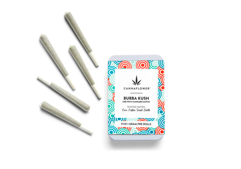 Cannaflower Bubba Kush Pre-roll 5 Pack Best Price
