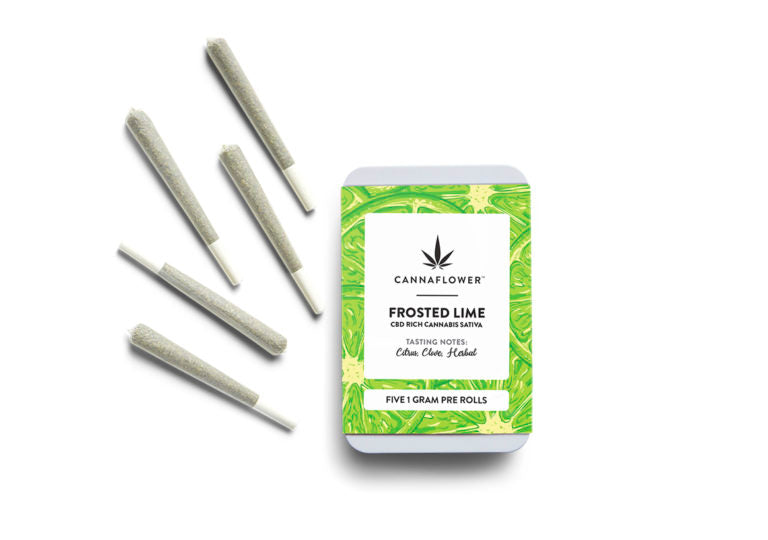 Cannaflower Frosted Lime Pre-roll 5 Pack Best Price