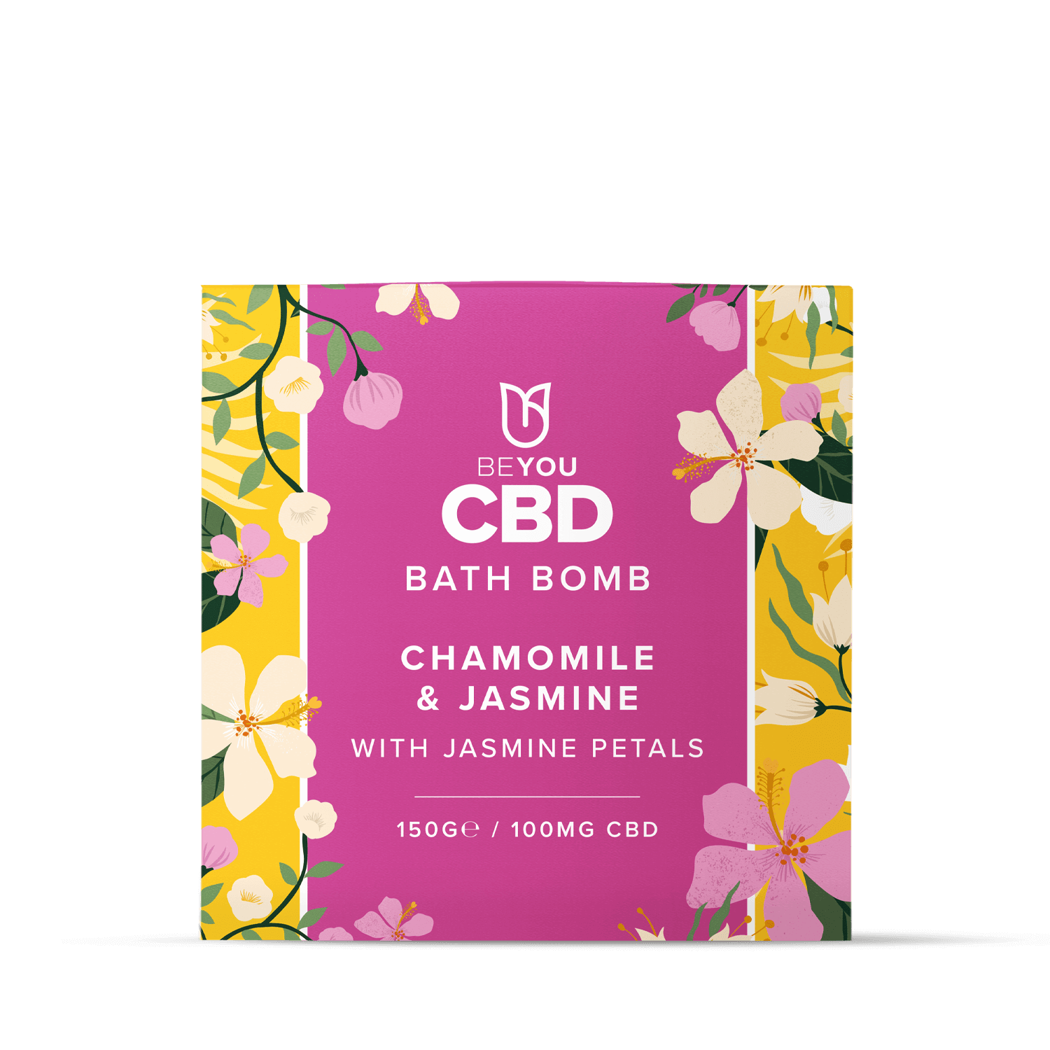 BeYou CBD Bath Bomb - Chamomile & Jasmine with Jasmine petals Best Price