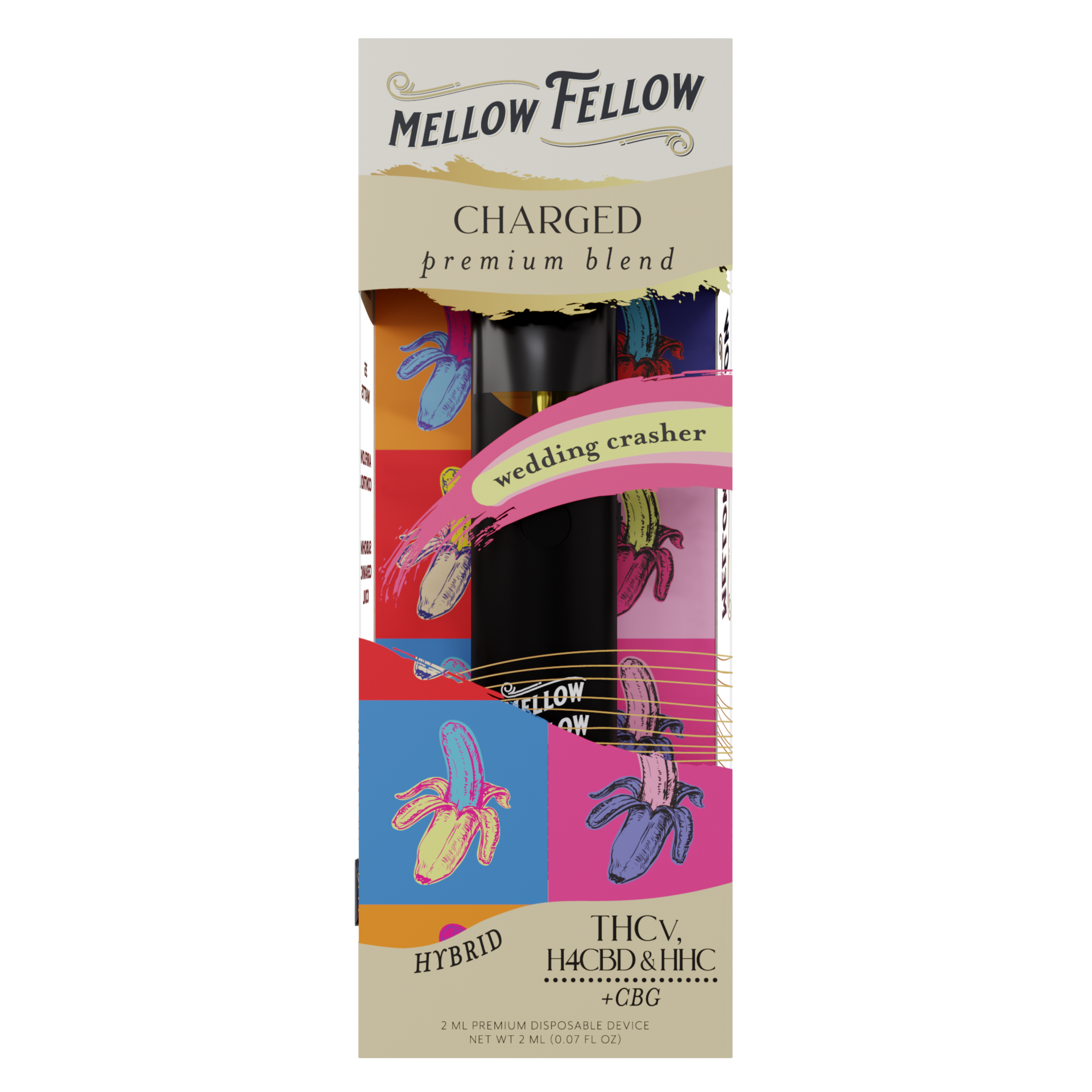 Mellow Fellow Charged Blend 2ml Disposable Vape Wedding Crasher Best Price