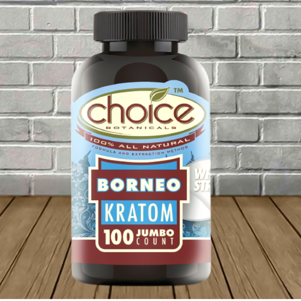 Choice Botanicals White Borneo Jumbo Kratom Capsules Best Price