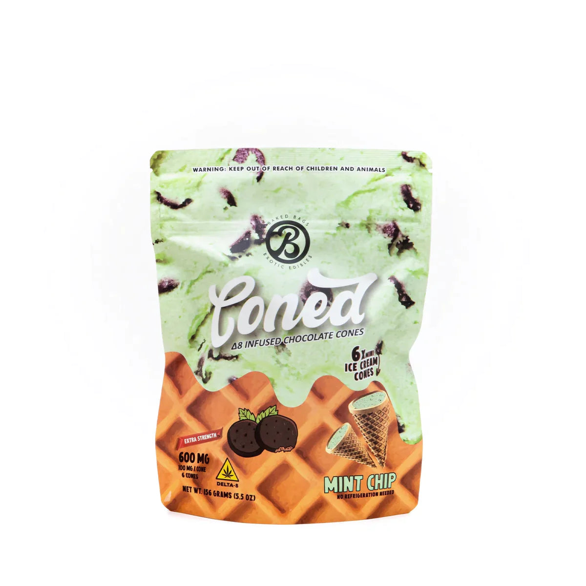 Baked Bags Delta 8 THC Chocolate Cones – 600mg Best Price