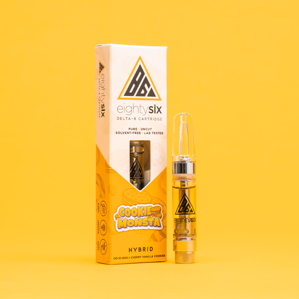 Eighty Six Cookie Monsta Delta-8 THC Vape Cartridge (Do-Si-Dos) Best Price