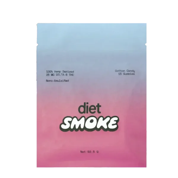 Diet Smoke Cotton Candy Gummies DELTA-8 THC Best Price