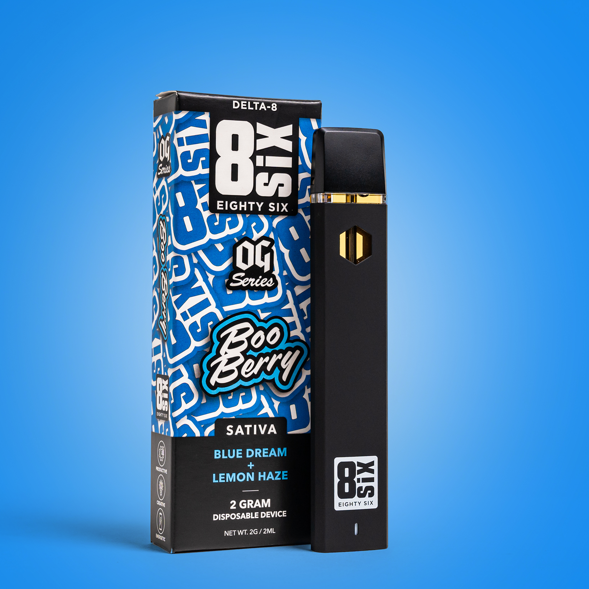 Eighty Six Boo Berry Delta-8 THC 2G Disposable (Blue Dream) Best Price