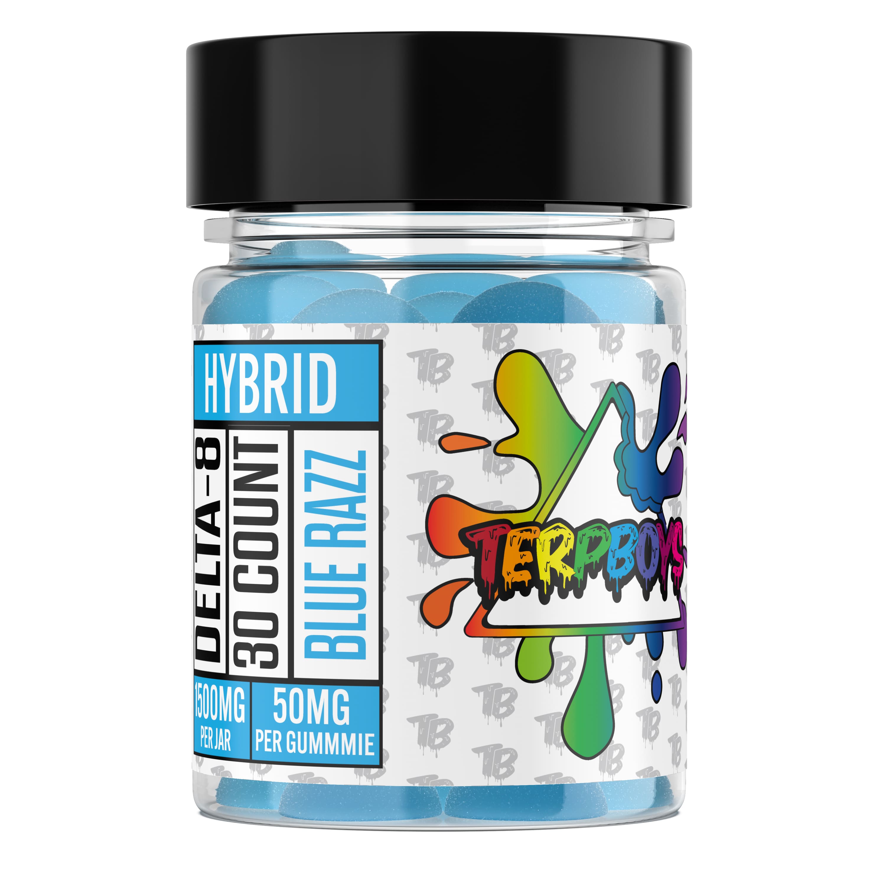 TerpBoys 50mg Delta 8 Gummies Blue Razz Hybrid Best Price
