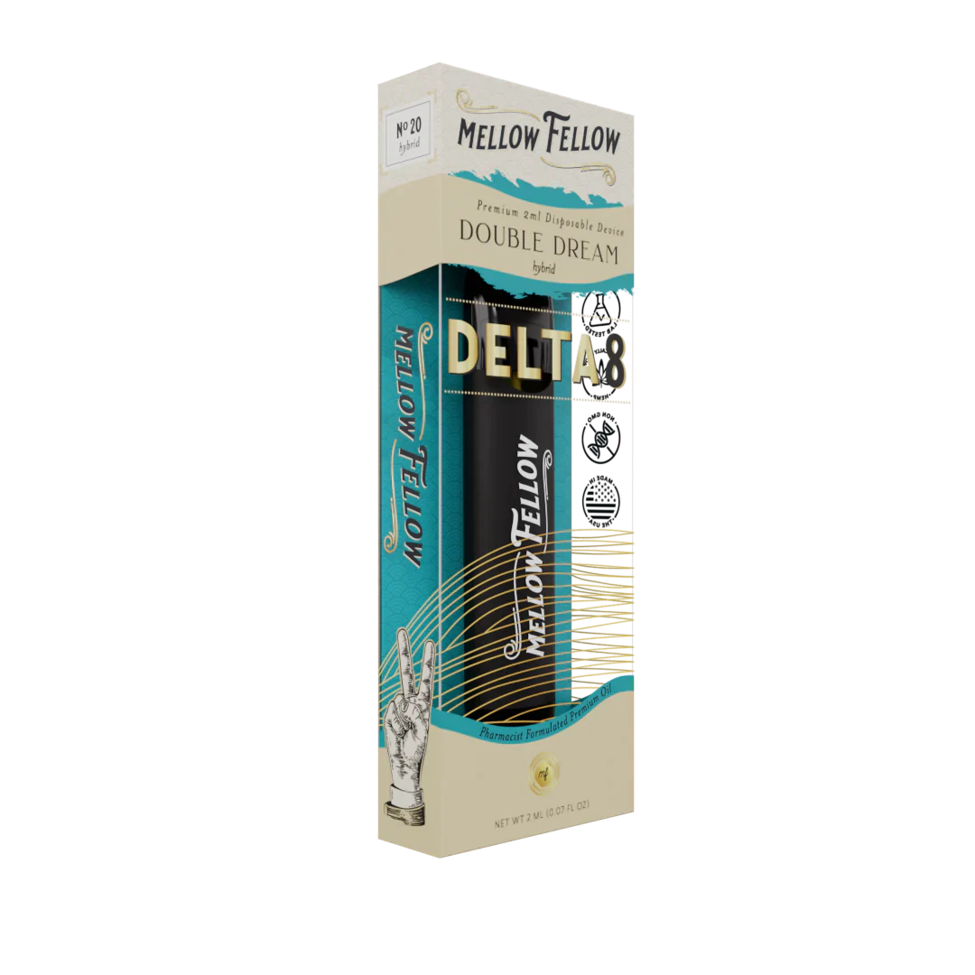 Mellow Fellow Delta 8 THC Premium 2ml Disposable Vape Double Dream Best Price