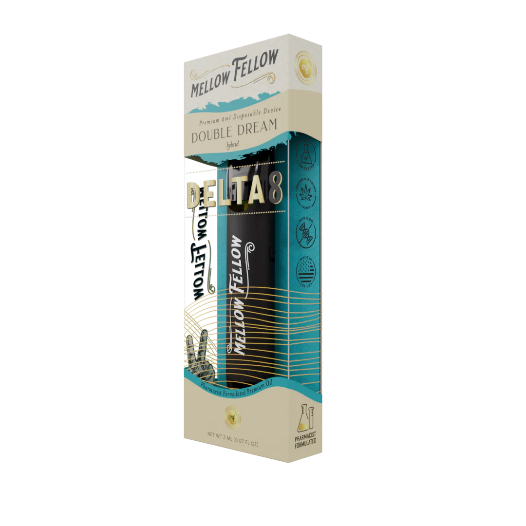 Mellow Fellow Delta 8 THC Premium 2ml Disposable Vape Double Dream Best Price