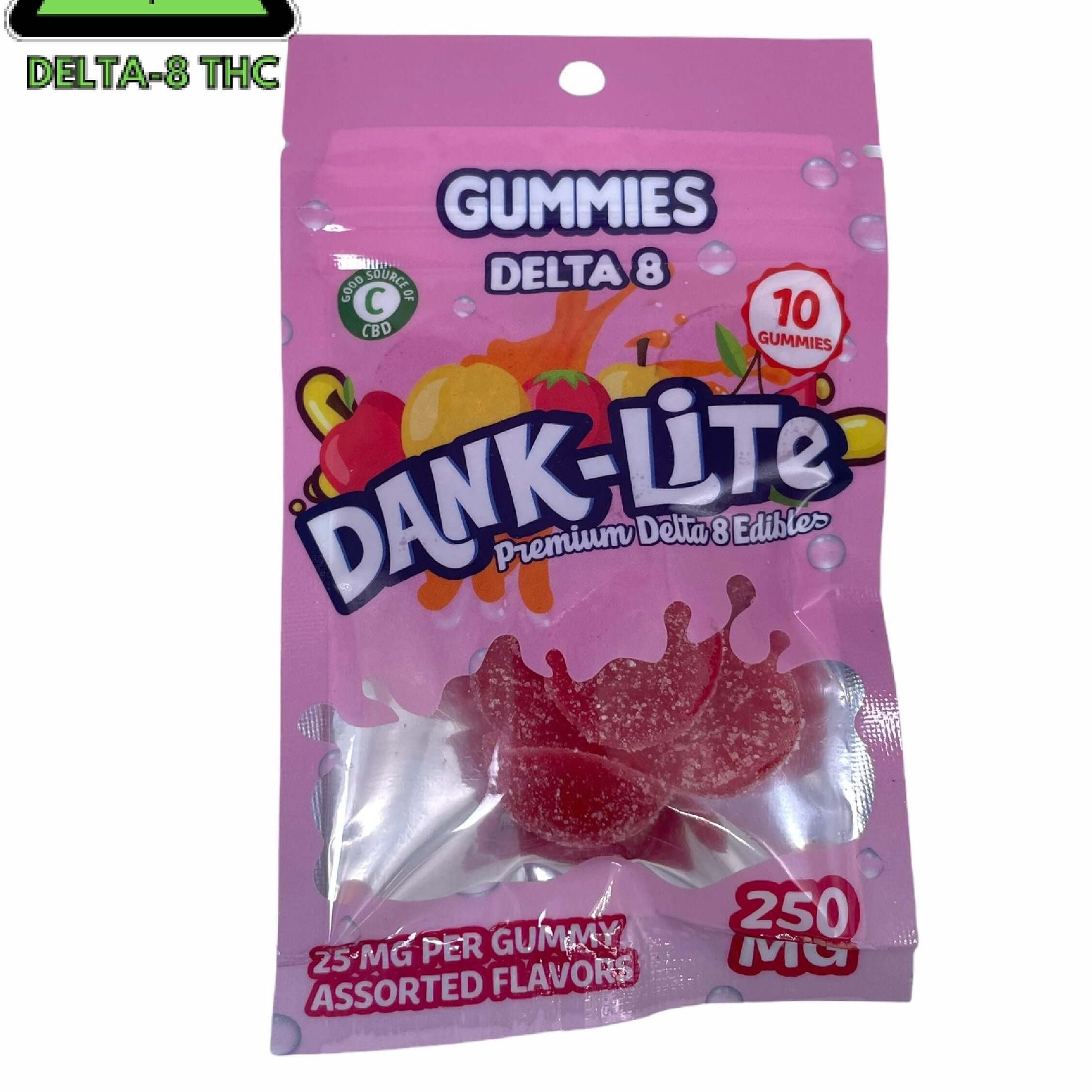 Dank Lite | Assorted Delta 8 THC Gummies 250mg Best Price