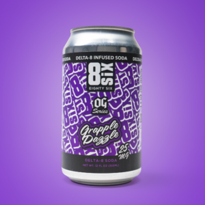 Eighty Six Just Peachy 25MG Delta-8 THC Soda (4-Pack) Best Price