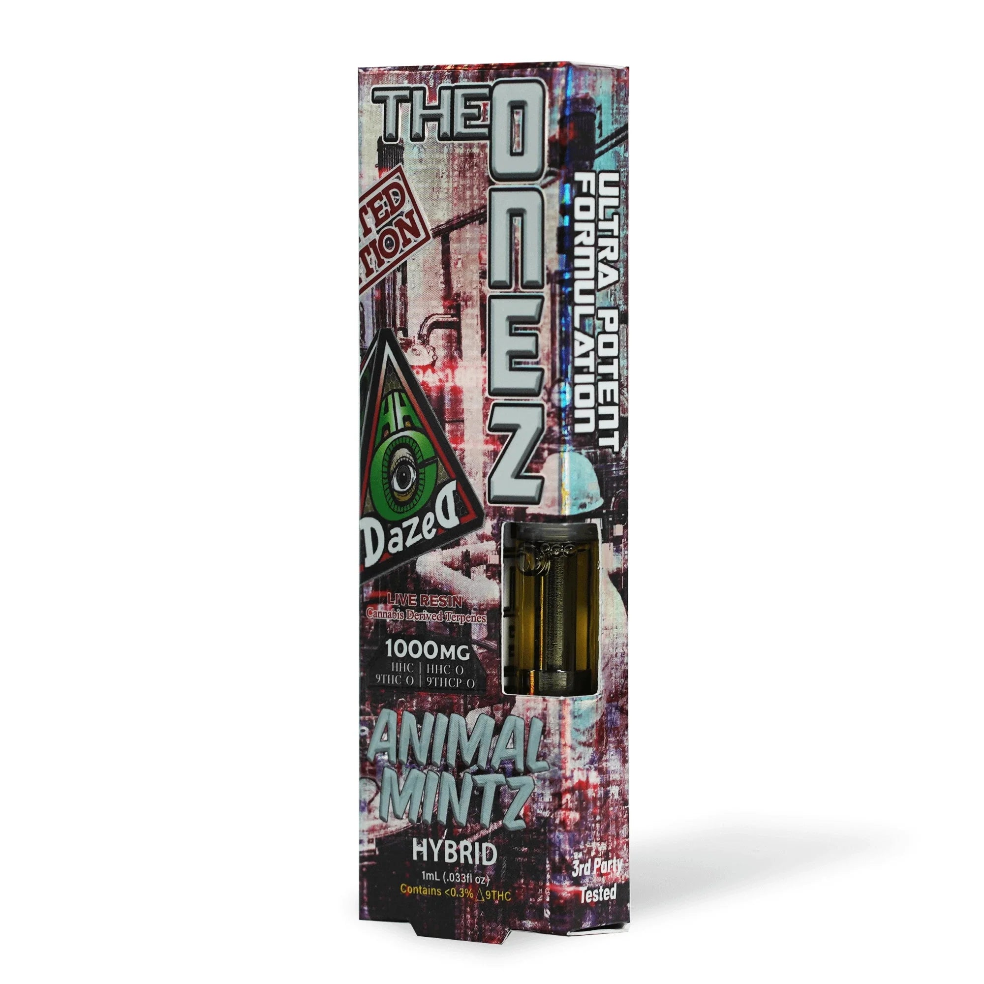 DazeD8 Animal Mintz HHC + HHC-O + D9 THC-O + D9 THCP-O Cartridge (1g) Best Price