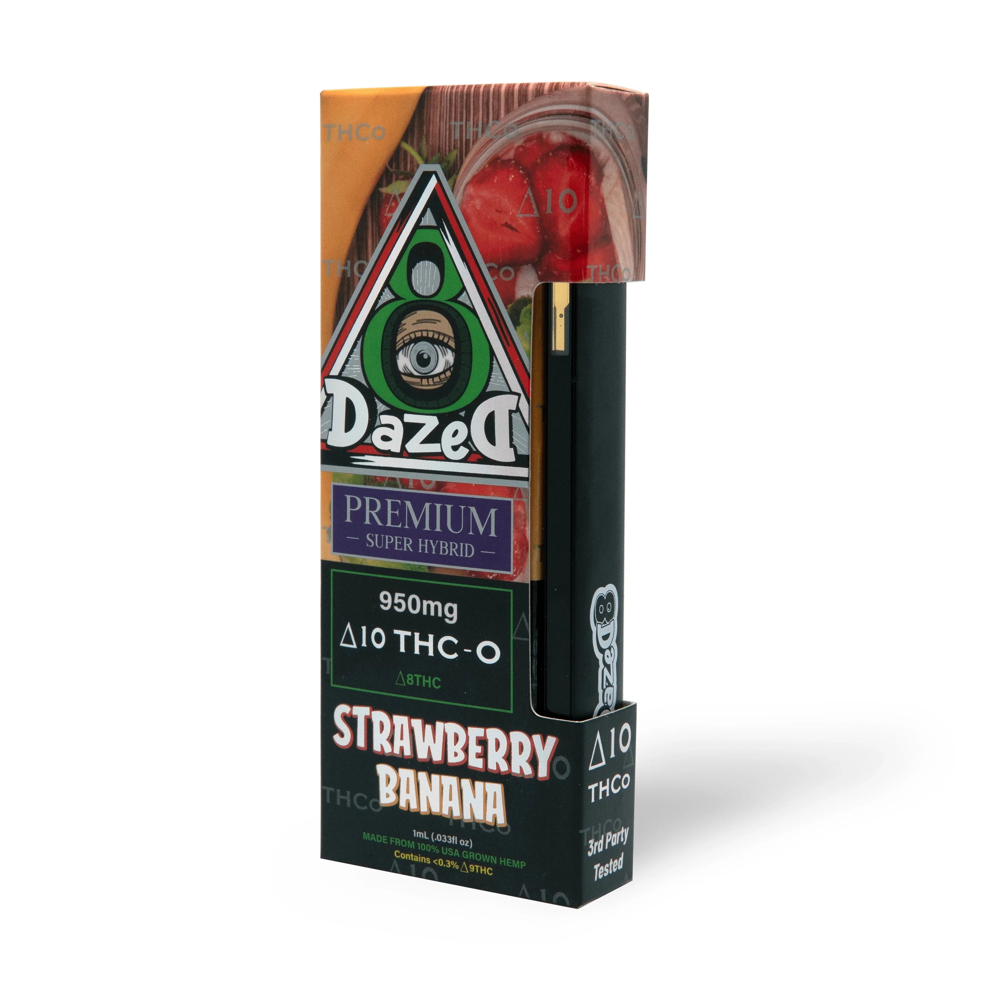 DazeD8 Strawberry Banana Delta 10 THC-O Disposable (1g) Best Price