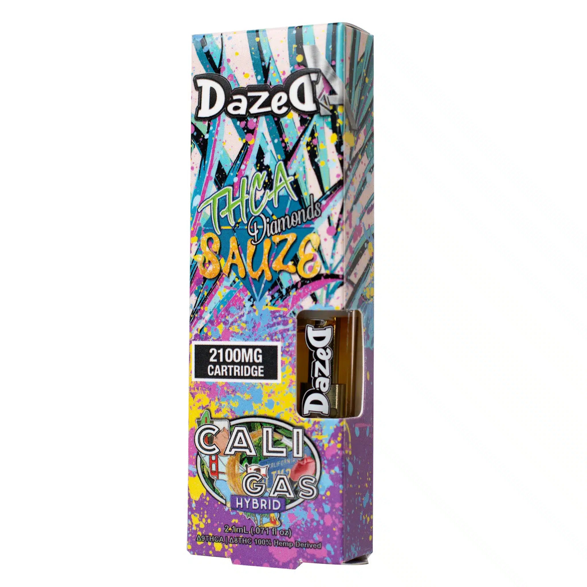 DazedA THCA Diamonds Sauze Vape Cartridge Cali Gas 2.1g Best Price