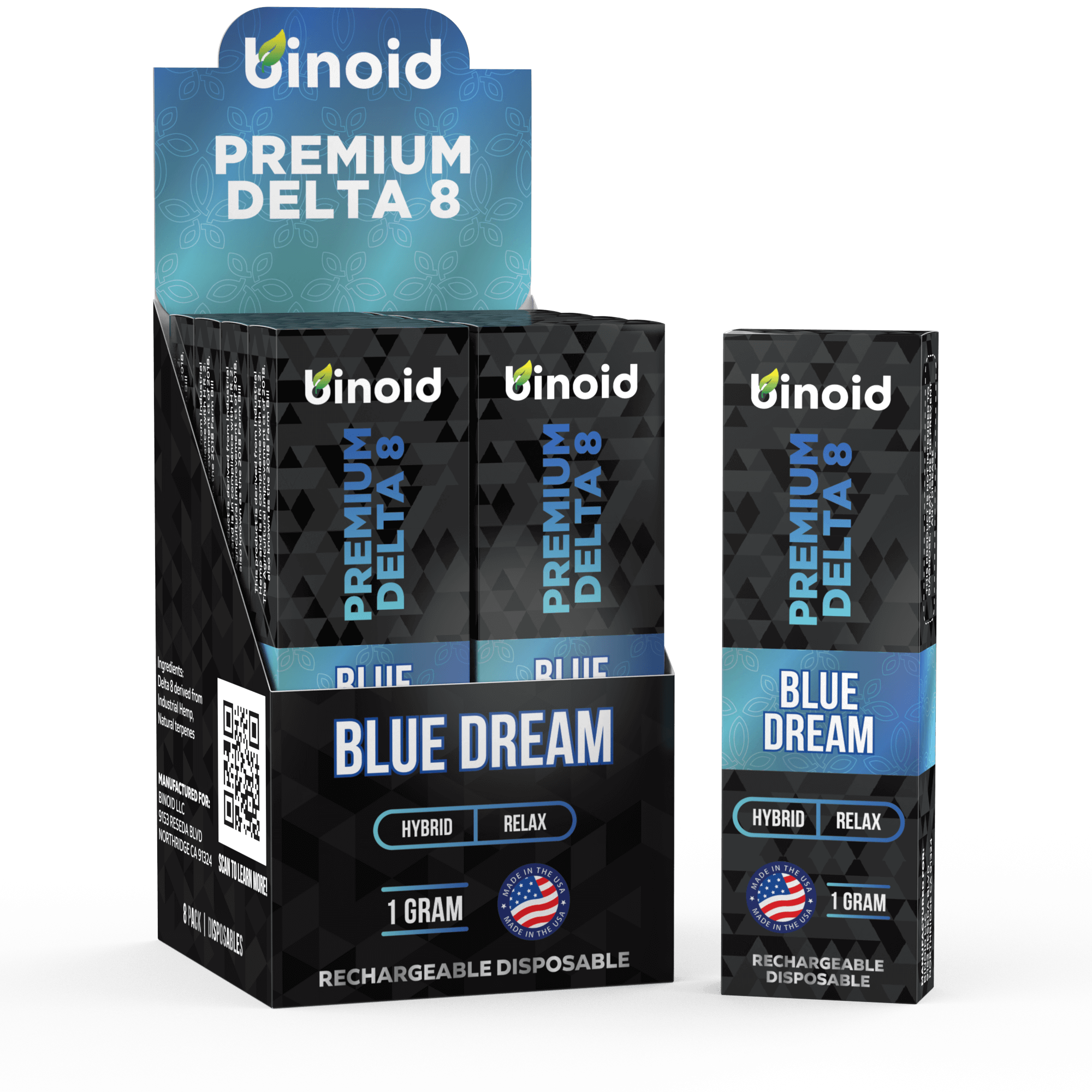 Binoid Delta 8 THC Vape Cartridge - Blue Dream Best Price