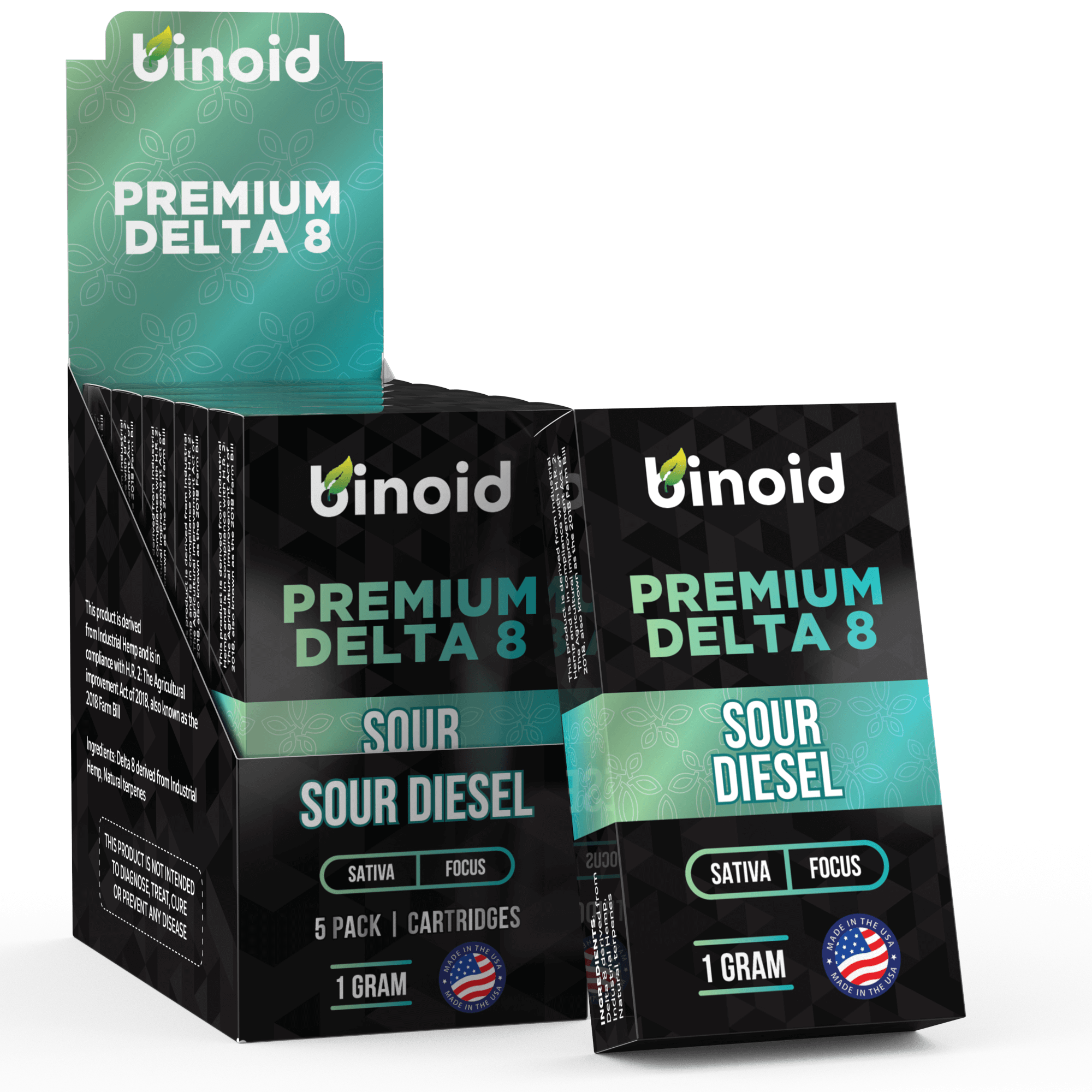 Binoid Delta 8 THC Vape Cartridge - Sour Diesel Best Price