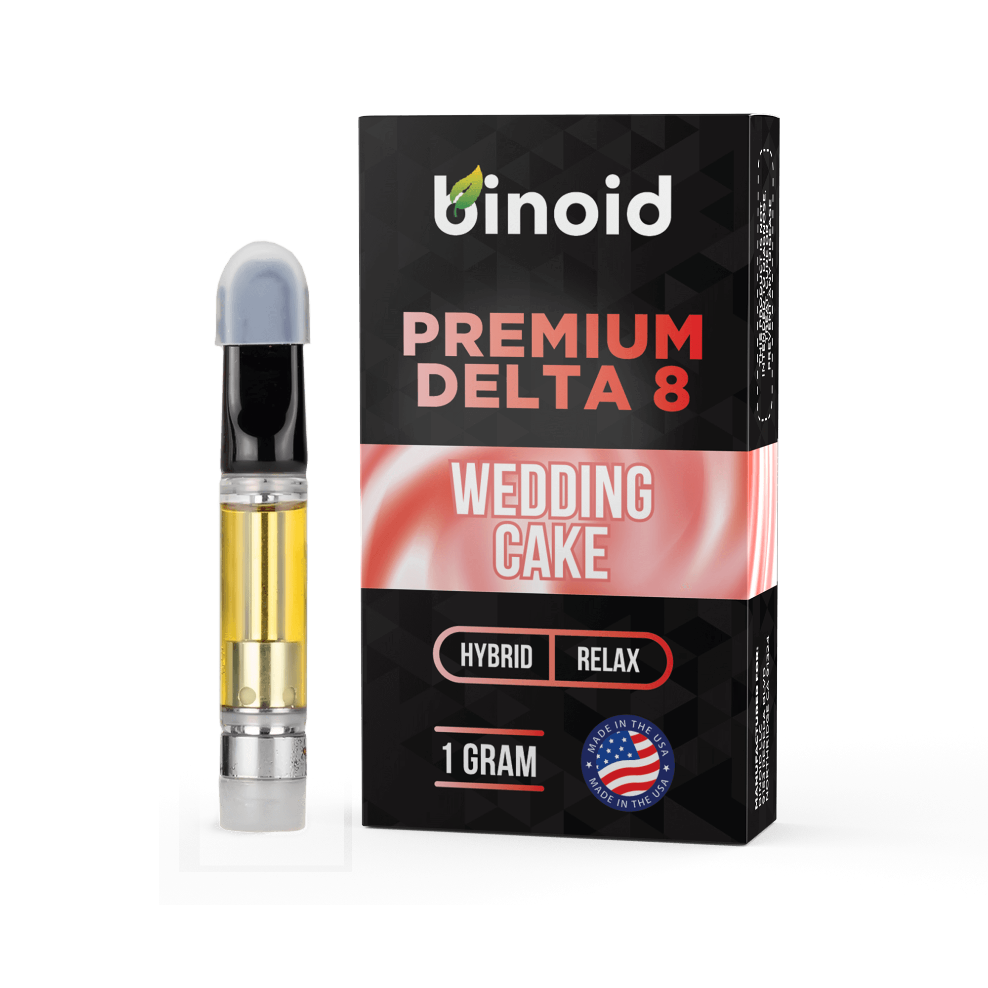 Binoid Delta 8 THC Vape Cartridge - Wedding Cake Best Price