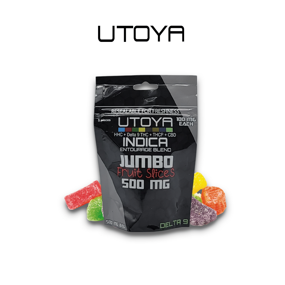 Utoya | Jumbo Fruit Slice THC Gummies 500mg - 3600mg Best Price