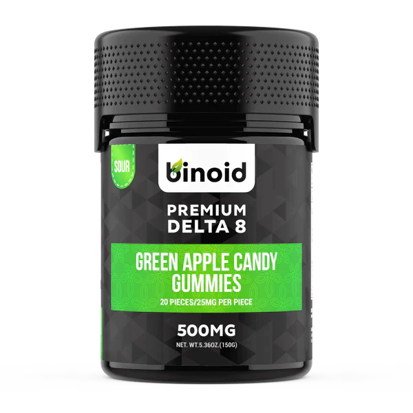 Delta 8 THC Gummies Green Apple Candy Binoid Best Price