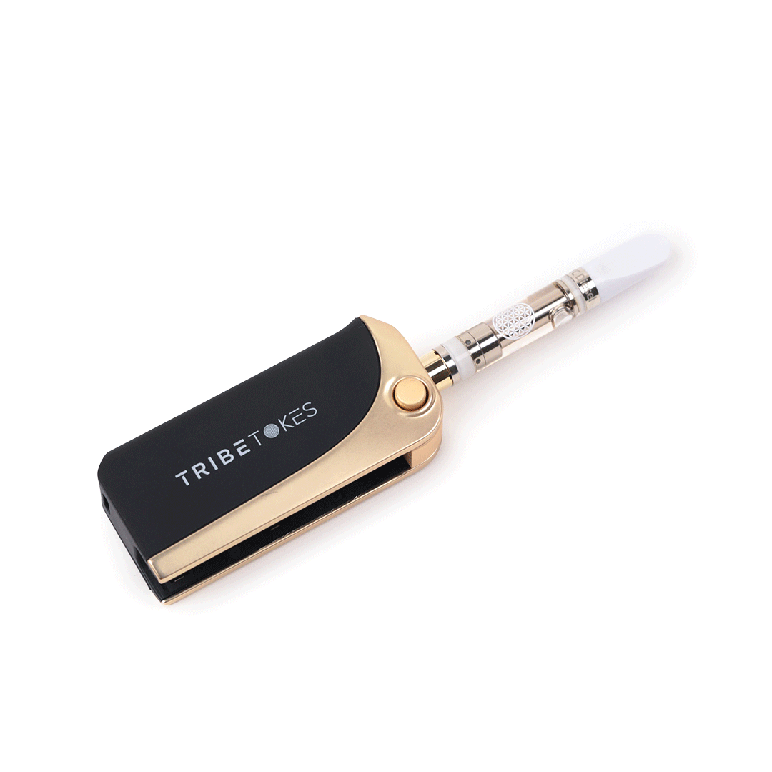 TribeTokes Delta 8 Vape Pen Starter Kit | Saber Battery + Full Gram Cart Best Price