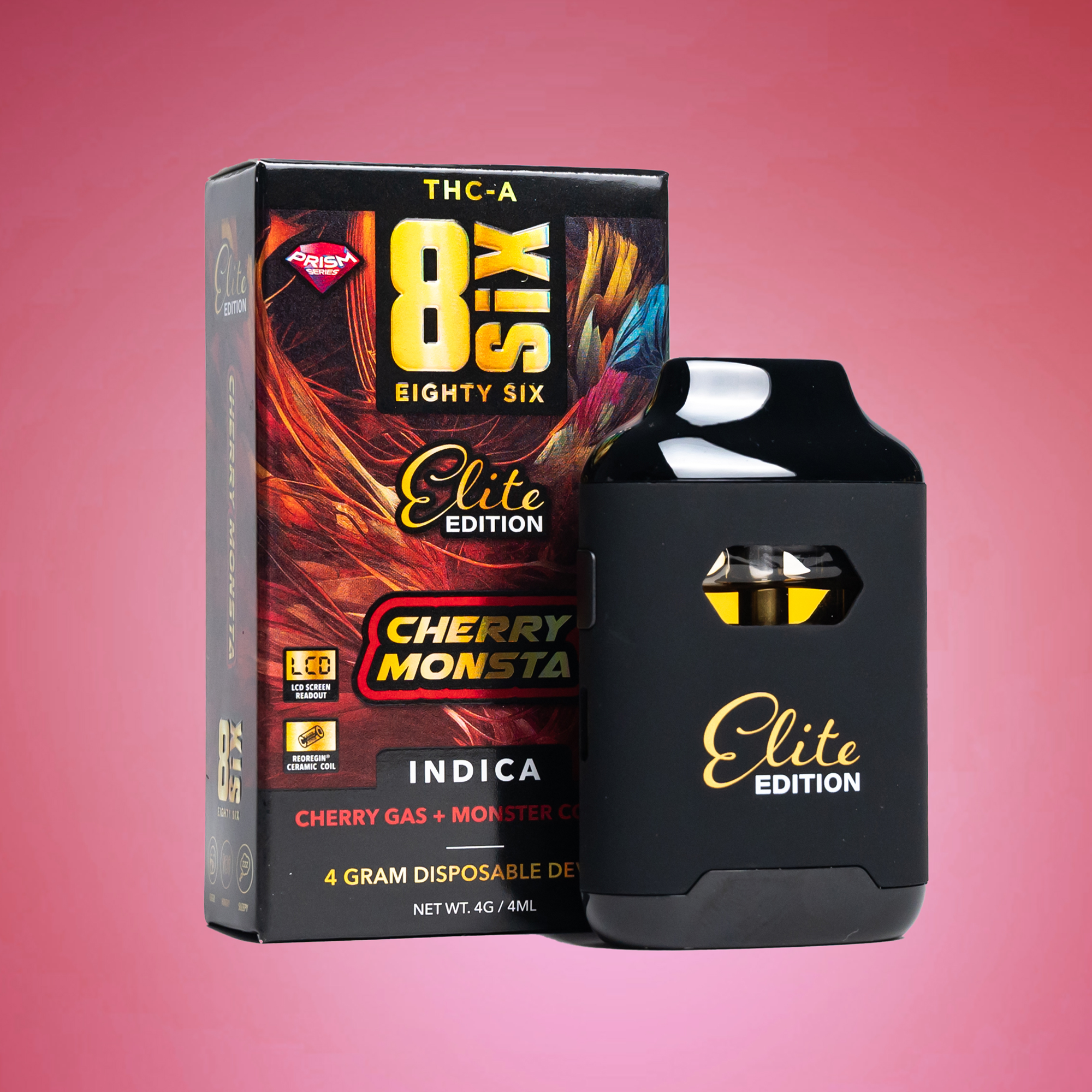 Eighty Six Cherry Monsta Elite Edition THCa 4G Disposable (Cherry Gas) Best Price