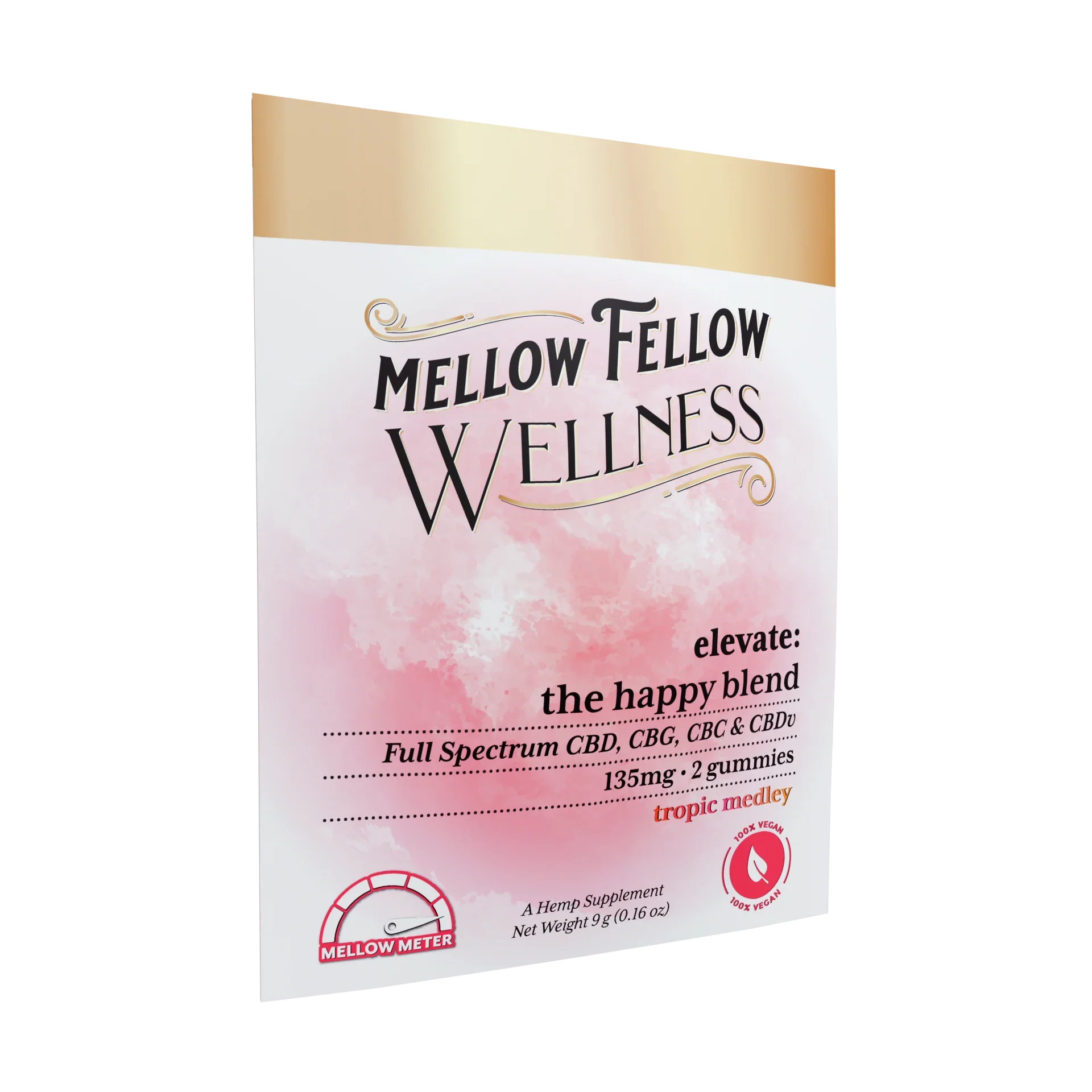 Mellow Fellow Wellness Gummies - Elevate Blend - Tropic Medley - 80mg Best Price