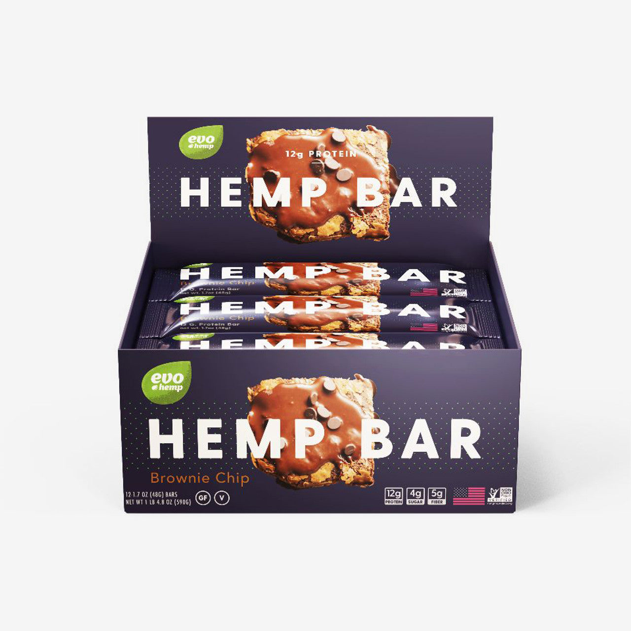 Evo Hemp Brownie Chip Hemp Protein Bars Best Price