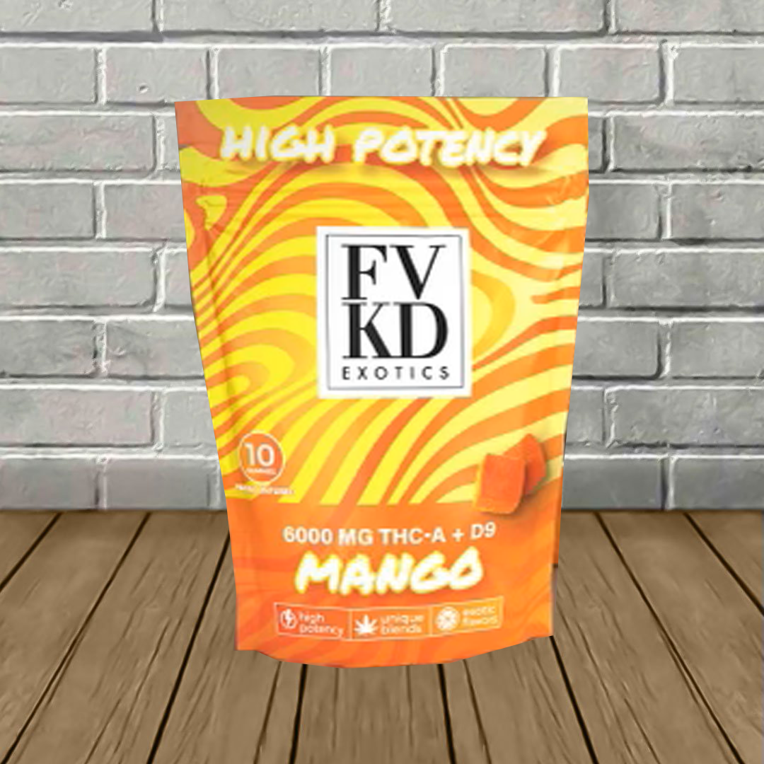 FVKD Exotics High Potency THCa + D9 Gummies 6000mg Best Price
