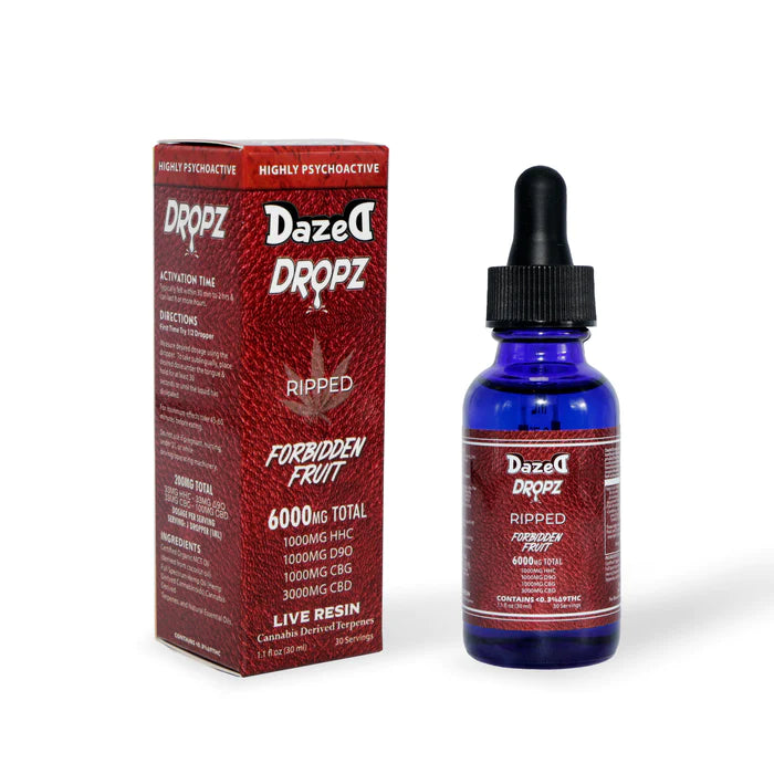 Dazed8 “Dropz” Tinctures CBD + CBG + D9o + HHC (6450mg) Best Price