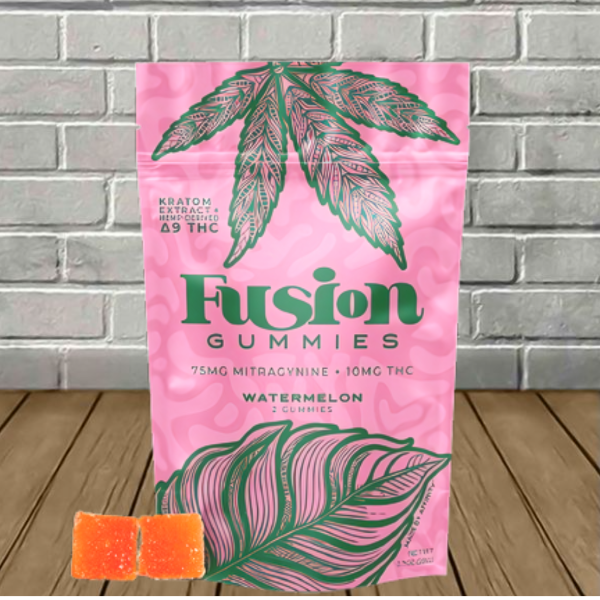 Fusion Delta 9 THC + Kratom Gummies 2ct Best Price