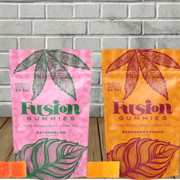 Fusion Delta 9 THC + Kratom Gummies 2ct Best Price